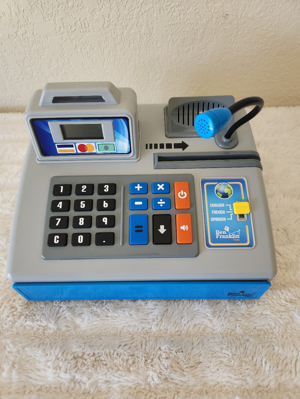 Ben Franklin Toys Talking Cash Register Kit with 3 Languages